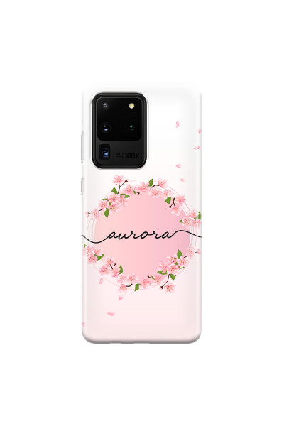 SAMSUNG - Galaxy S20 Ultra - Soft Clear Case - Sakura Handwritten Circle