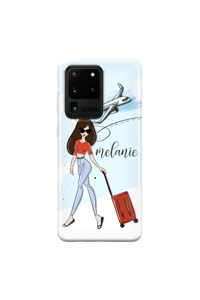 SAMSUNG - Galaxy S20 Ultra - Soft Clear Case - Travelers Duo Brunette