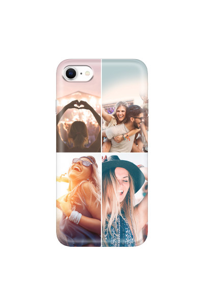 APPLE - iPhone SE 2020 - Soft Clear Case - Collage of 4
