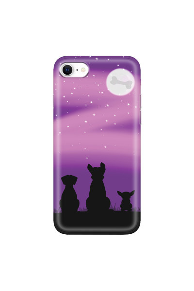APPLE - iPhone SE 2020 - Soft Clear Case - Dog's Desire Violet Sky