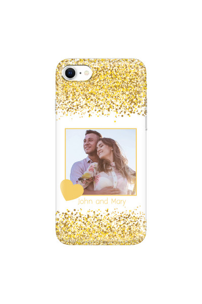 APPLE - iPhone SE 2020 - Soft Clear Case - Gold Memories
