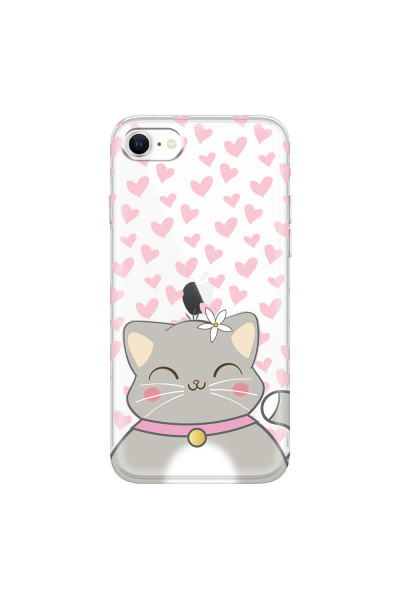 APPLE - iPhone SE 2020 - Soft Clear Case - Kitty