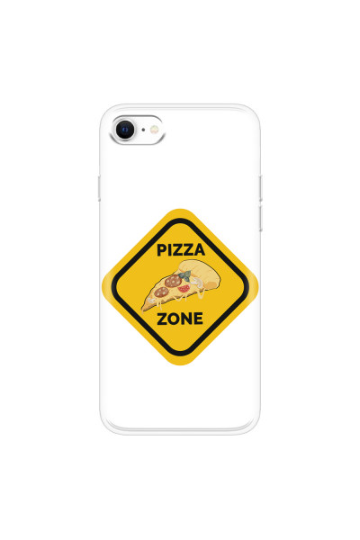 APPLE - iPhone SE 2020 - Soft Clear Case - Pizza Zone Phone Case