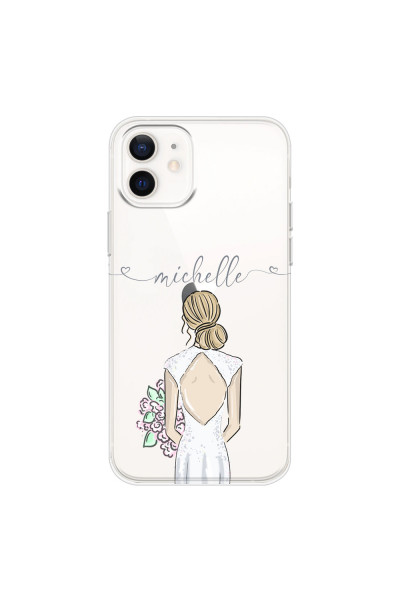 APPLE - iPhone 12 Mini - Soft Clear Case - Bride To Be Blonde II. Dark