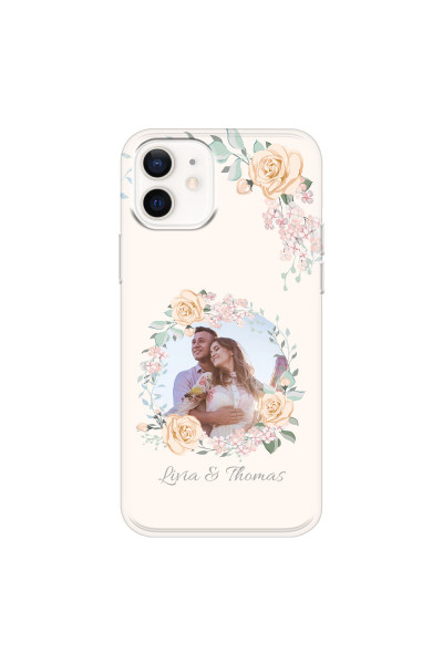 APPLE - iPhone 12 Mini - Soft Clear Case - Frame Of Roses
