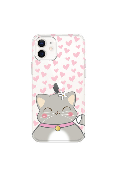 APPLE - iPhone 12 Mini - Soft Clear Case - Kitty