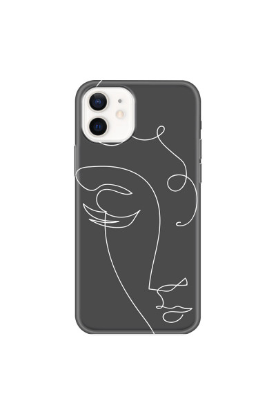 APPLE - iPhone 12 Mini - Soft Clear Case - Light Portrait in Picasso Style