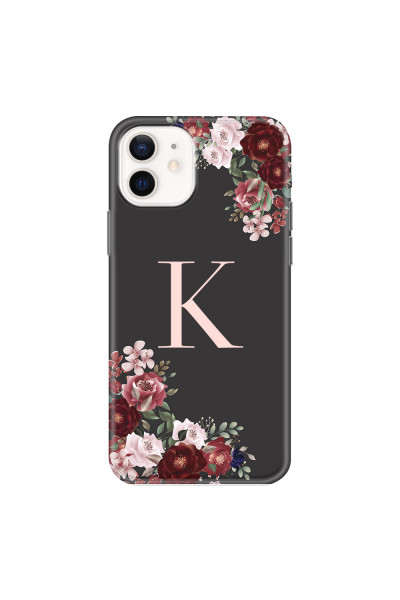 APPLE - iPhone 12 Mini - Soft Clear Case - Rose Garden Monogram