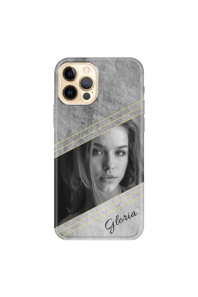 APPLE - iPhone 12 Pro - Soft Clear Case - Geometry Love Photo