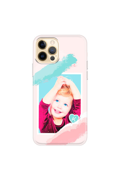 APPLE - iPhone 12 Pro - Soft Clear Case - Kids Initial Photo