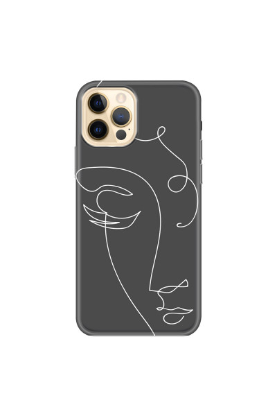 APPLE - iPhone 12 Pro - Soft Clear Case - Light Portrait in Picasso Style