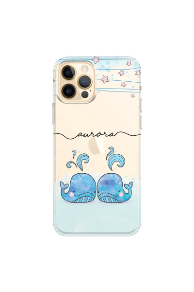 APPLE - iPhone 12 Pro - Soft Clear Case - Little Whales