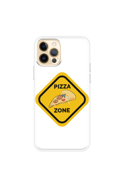APPLE - iPhone 12 Pro - Soft Clear Case - Pizza Zone Phone Case