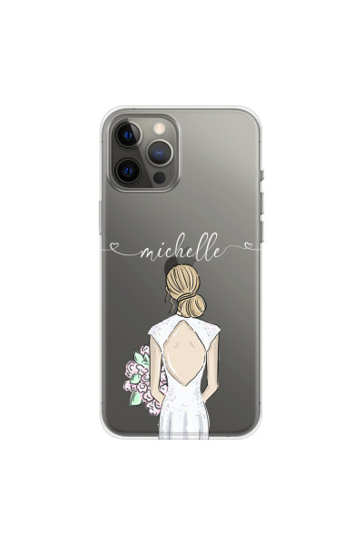 APPLE - iPhone 12 Pro Max - Soft Clear Case - Bride To Be Blonde II.