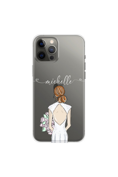 APPLE - iPhone 12 Pro Max - Soft Clear Case - Bride To Be Redhead II.