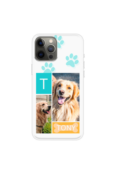 APPLE - iPhone 12 Pro Max - Soft Clear Case - Dog Collage