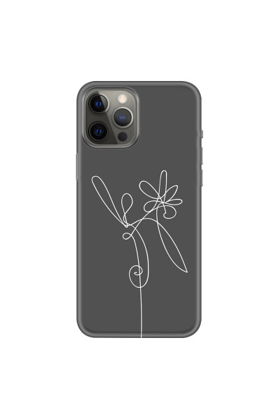 APPLE - iPhone 12 Pro Max - Soft Clear Case - Flower In The Dark