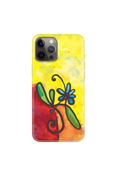 APPLE - iPhone 12 Pro Max - Soft Clear Case - Flower in Picasso Style
