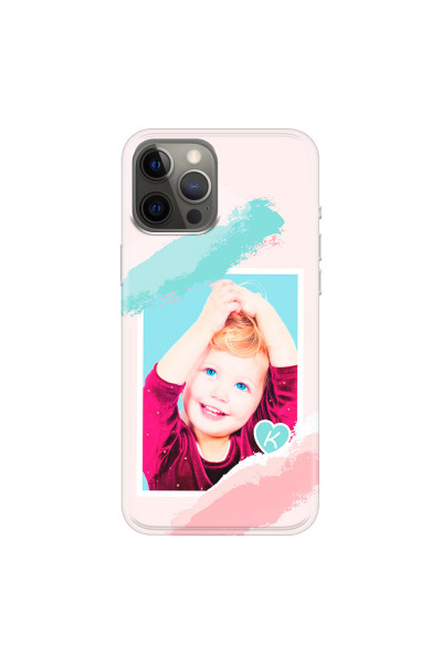 APPLE - iPhone 12 Pro Max - Soft Clear Case - Kids Initial Photo