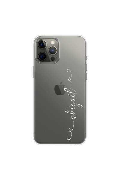 APPLE - iPhone 12 Pro Max - Soft Clear Case - Little Hearts Handwritten