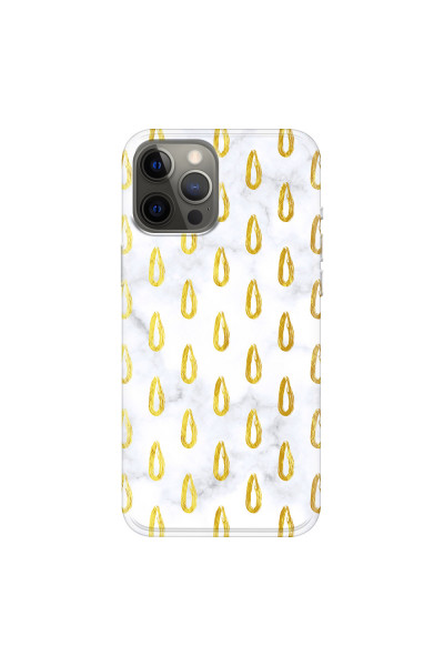 APPLE - iPhone 12 Pro Max - Soft Clear Case - Marble Drops