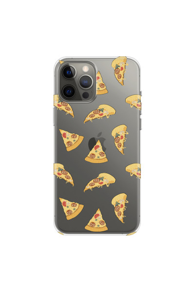 APPLE - iPhone 12 Pro Max - Soft Clear Case - Pizza Phone Case