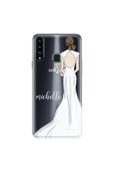 SAMSUNG - Galaxy A20S - Soft Clear Case - Bride To Be Brunette