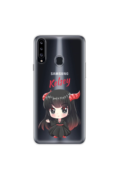 SAMSUNG - Galaxy A20S - Soft Clear Case - Chibi Kelsey