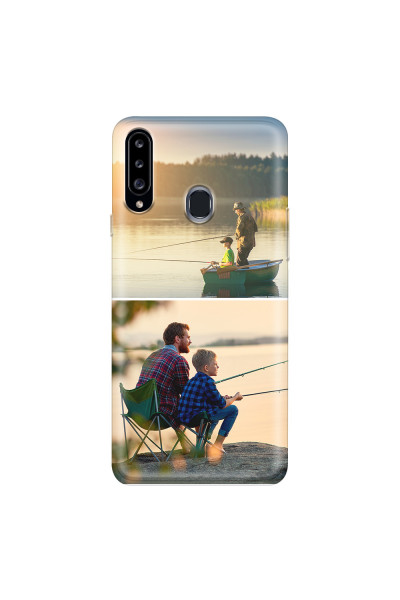SAMSUNG - Galaxy A20S - Soft Clear Case - Collage of 2