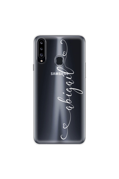 SAMSUNG - Galaxy A20S - Soft Clear Case - Hearts Handwritten
