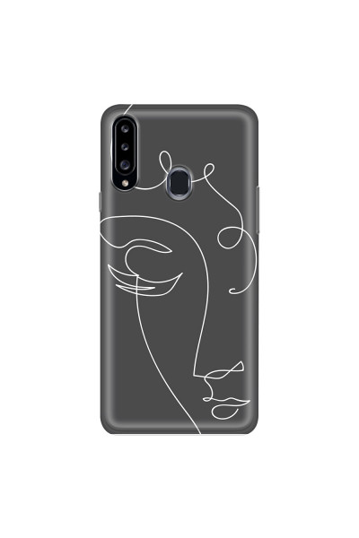 SAMSUNG - Galaxy A20S - Soft Clear Case - Light Portrait in Picasso Style