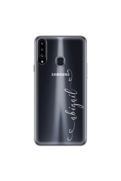 SAMSUNG - Galaxy A20S - Soft Clear Case - Little Hearts Handwritten