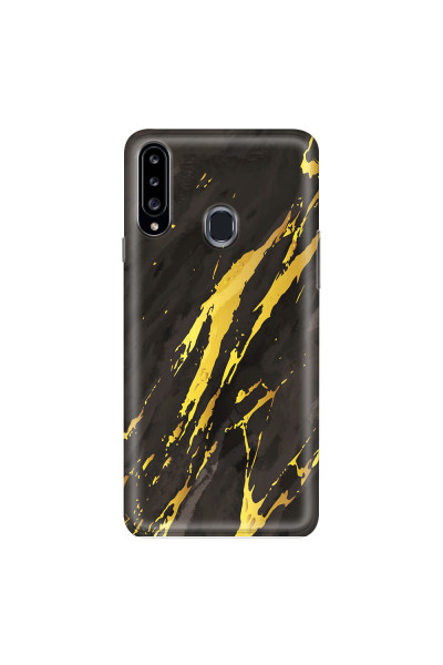 SAMSUNG - Galaxy A20S - Soft Clear Case - Marble Castle Black