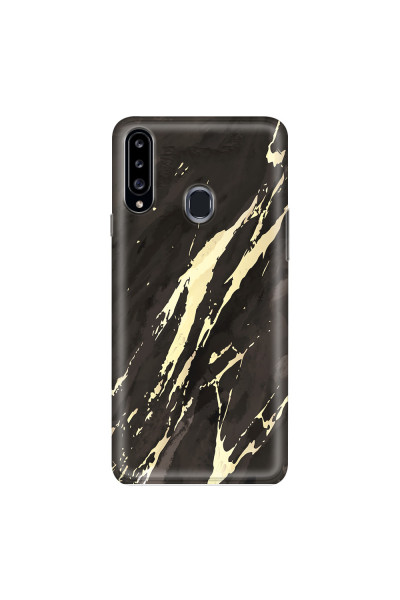 SAMSUNG - Galaxy A20S - Soft Clear Case - Marble Ivory Black