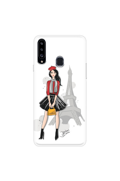 SAMSUNG - Galaxy A20S - Soft Clear Case - Paris With Love