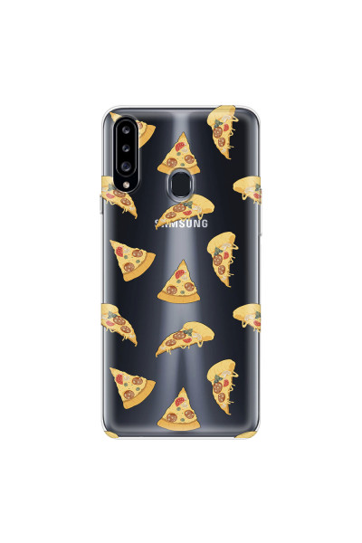 SAMSUNG - Galaxy A20S - Soft Clear Case - Pizza Phone Case