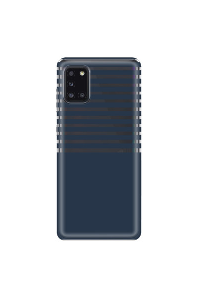SAMSUNG - Galaxy A31 - Soft Clear Case - Life in Blue Stripes