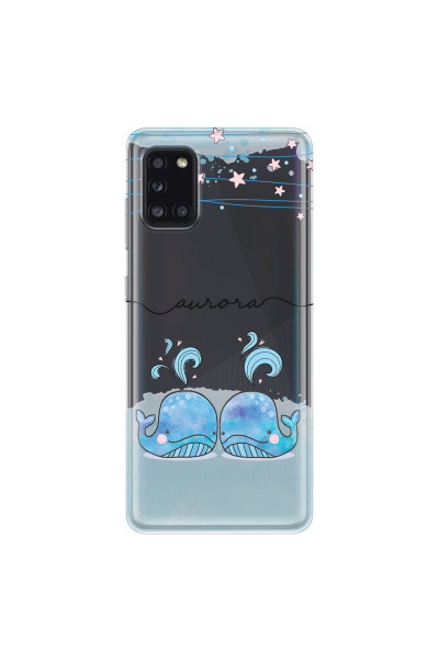 SAMSUNG - Galaxy A31 - Soft Clear Case - Little Whales