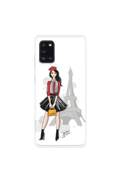 SAMSUNG - Galaxy A31 - Soft Clear Case - Paris With Love