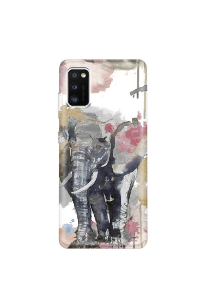 SAMSUNG - Galaxy A41 - Soft Clear Case - Elephant