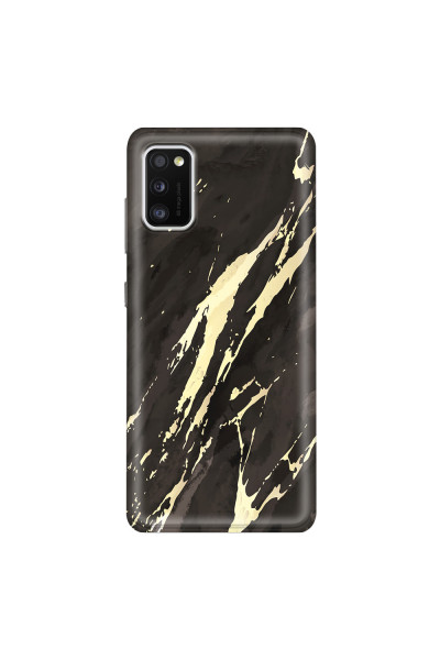 SAMSUNG - Galaxy A41 - Soft Clear Case - Marble Ivory Black