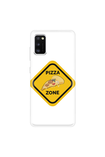 SAMSUNG - Galaxy A41 - Soft Clear Case - Pizza Zone Phone Case