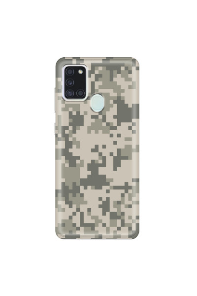SAMSUNG - Galaxy A21S - Soft Clear Case - Digital Camouflage