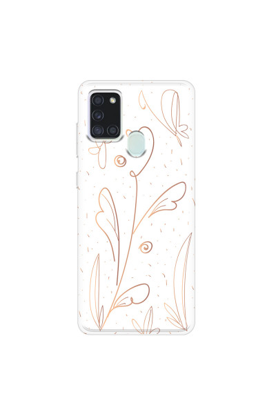 SAMSUNG - Galaxy A21S - Soft Clear Case - Flowers In Style