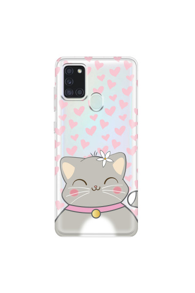SAMSUNG - Galaxy A21S - Soft Clear Case - Kitty