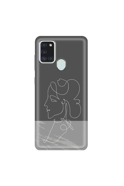 SAMSUNG - Galaxy A21S - Soft Clear Case - Miss Marble