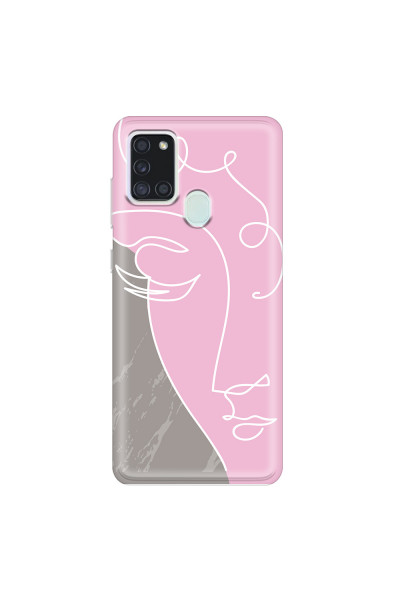SAMSUNG - Galaxy A21S - Soft Clear Case - Miss Pink