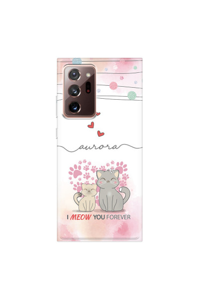 SAMSUNG - Galaxy Note20 Ultra - Soft Clear Case - I Meow You Forever