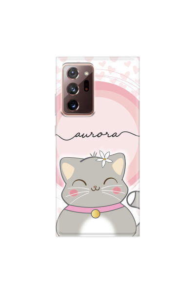 SAMSUNG - Galaxy Note20 Ultra - Soft Clear Case - Kitten Handwritten
