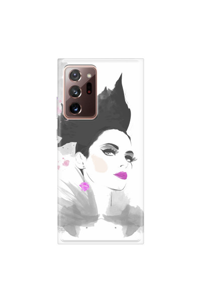 SAMSUNG - Galaxy Note20 Ultra - Soft Clear Case - Pink Lips